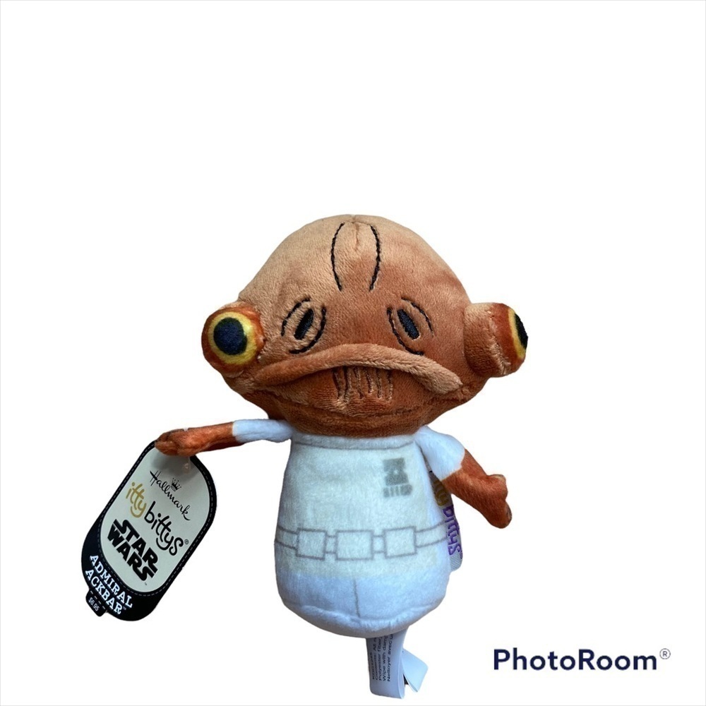 Star Wars Admiral Akbar Star Wars Itty Bitty Plush Hallmark NWT Kids Toy